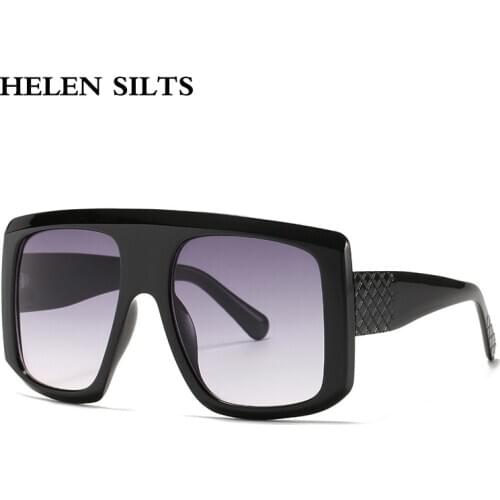 Oversized Goggles Square Sunglasses Women Brand Designer Fashion Punk Sun Glasses For Men Vintage Shades Oculos de sol UV400 H20