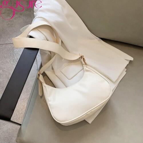 Gusure Wide Strap Women Shoulder Bag High Quality PU leather Handbag and Purse Casual Crossbody Bags Tote Travel Hobo Bag Bolsa