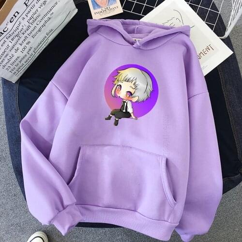 Bungou Stray Dogs Hoodie Pink Cutie Pie Atsushi Hoodies Men Womens Aesthetic Harajuku Graphic Plus Pullover