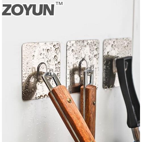 Door hanger key holder wall Kitchen bathroom accessories adhesive hook coat organizer muliti-functional sticky hanging hooks