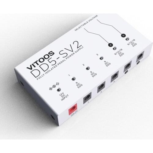VITOOS DD5-SV2 effect pedal power supply fully isolated Filter ripple Noise reduction High Power Digital effector