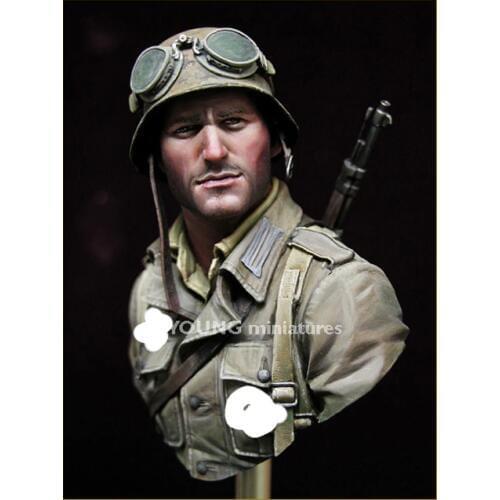 1/10 DAK Infantry Noth Africa WWII, Resin Figure Bust GK, Military theme of World War II, Uncoated No colour