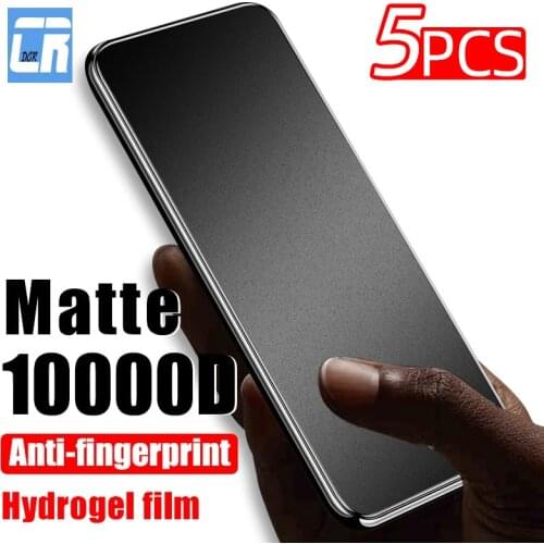1-5Pcs Anti fingerprint Matte Hydrogel Film for iPhone 11 12 Pro XS Max XR Screen Protector iPhone 12 mini 6s 7 8 Plus no glass