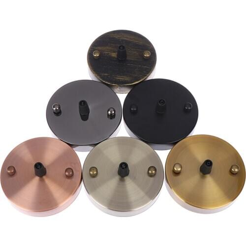 1PCS Hot New Lamp Base Antique Vintage Ceiling Plate Metal Ceiling Holder Lamp Fitting Chandelier Base DIY Lighting Accessories