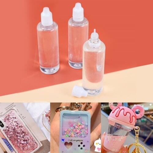 100ml Acrylic Pour Oil Quicksand UV Epoxy Resin Silicone Mold Liquid Flow Art Filling For DIY Glitter Phone Case Jewelry Crafts