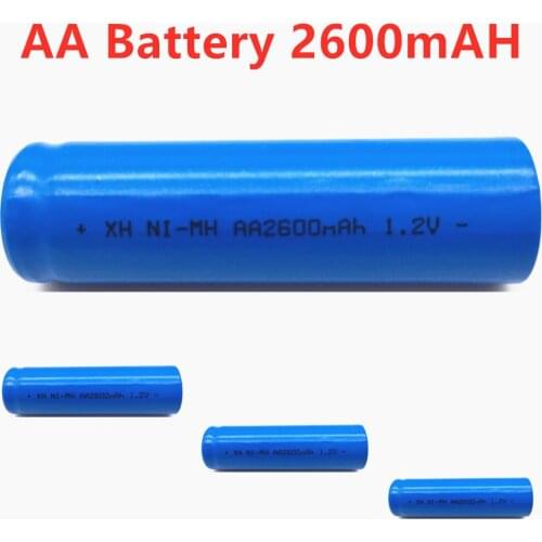 100% Original 1.2v 2600mah Ni-Mh AA Battery Rechargeable Battery for Remote Control Microphone and Other Electronic Products