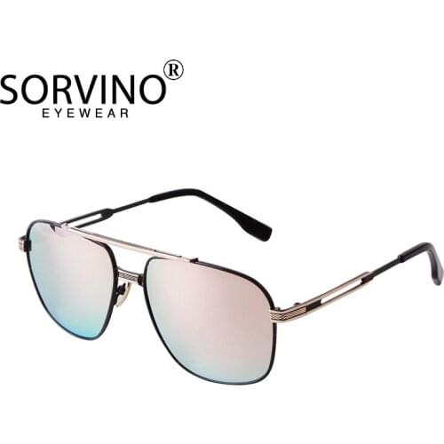 2021 Vintage Women Flat Top Sunglasses Male Brand Tea Square Shades UV400 Gradient Sun Glasses For Men Cool Hollow Designer