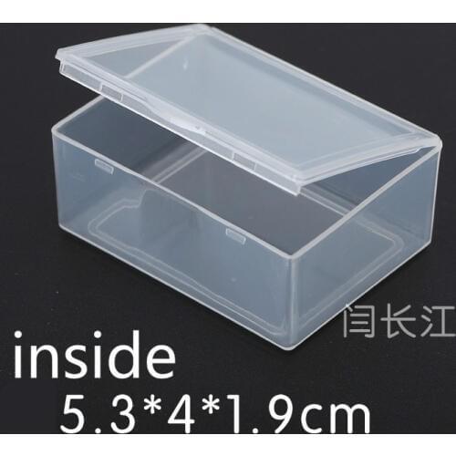 456 Rectangular, Plastic Boxes, Small Transparent Parts Box Pp Box With A Cover Mini