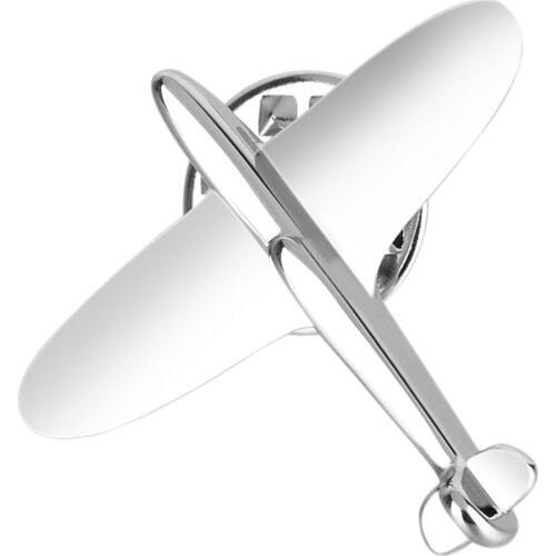 Airplane Brooch Pin for Men Women Corsage Pin Aircraft Collar Pin Breastpin Button Formal Suit Fashion Jewelry