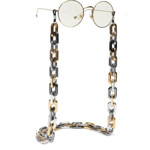 Kid Women Glass Chain Face Mask Chain Necklace Strap Non-slip Eyeglass Holder Cord Neck Sunglass Strap Chain for Unisex Jewelry