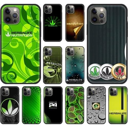 Herbalife 24 Phone Case Bag For iPhone 11 12 Pro XS Max 8 7 Plus X XR Silicone Soft TPU Black Shockproof Shell Back Cover Coque