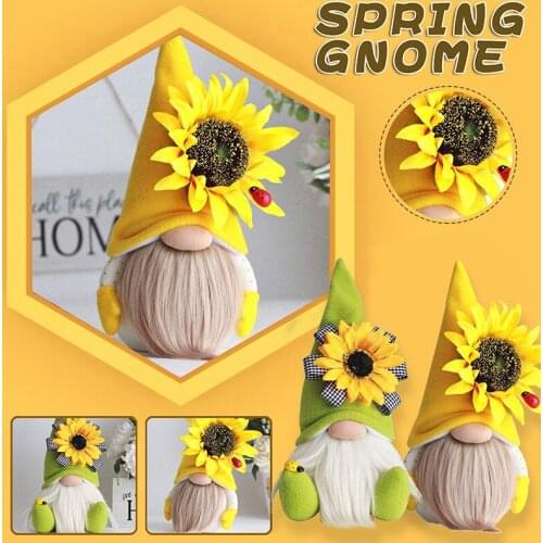 Faceless Gnome Gift Decorative Figures Elf on the Shelf Bee Festival Doll Dwarf Cute Sunflower Bee Fairy Autumn Doll Ornament
