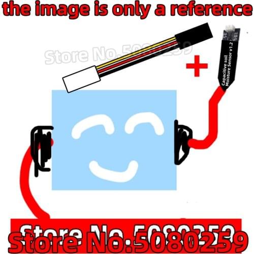 2/1PCS Capacitive soil moisture sensor, not easy to corrode, wide voltage working, wire feeding