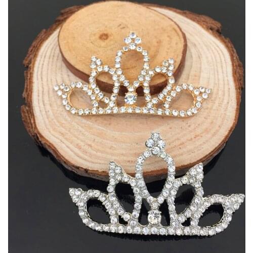 Hot Sale wholesale 20pcs/lot rhinestones Button Wedding Button crystal crown DIY hair decoration Accessories YC83