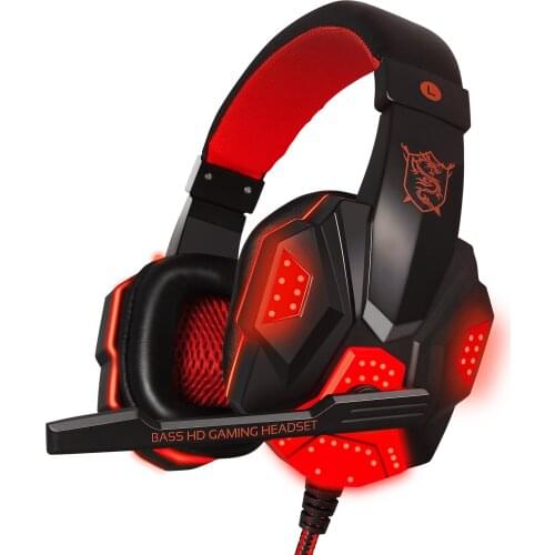 PLEXTONE PC780 Gaming Headset Double Bass Gaming Headphone Bass Stereo Sound LED Light Noise Cancelling with Mic for PC Laptop