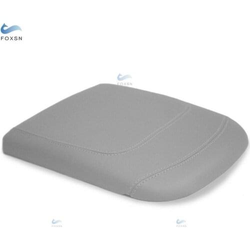 For Ford F150 Lariat 1997 1998 1999 2000 2001 2002 2003 Microfiber Leather Center Control Armrest Box Cover Sticker Trim Gray