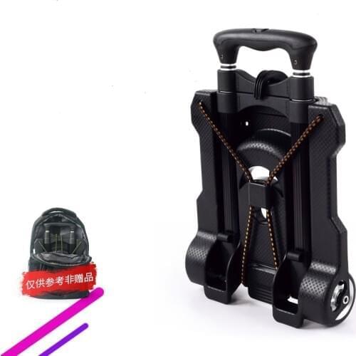 Light Weight Mini Portable Collapsible Compact Folding Luggage Cart Carryon Size Can Put in Backpack