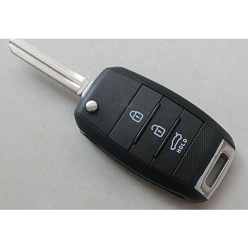 New Replacement Keyless Entry 3 Buttons Flip Folding Remote Key Shell Case For Kia K3 K2 Forte Fob Key Cover