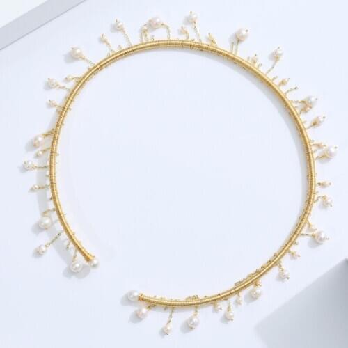 DMXL160004 Freshwater Tassel Pearl Collar Necklace Natural Pearl Jewelry For Women Gift