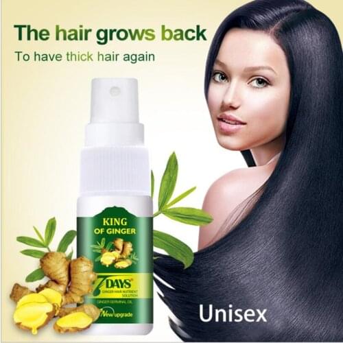 30ml Ginger Germinal Oil Hair Nutrient Solution Hair Growth Essence Liquid Fast Hair Natural Hair Loss Treatment Hair Care