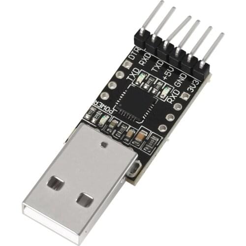 1pcs CP2102 Black Module Board USB 2.0 To TTL UART Module 6Pin Serial Converter STC Replace FT232 With Cable