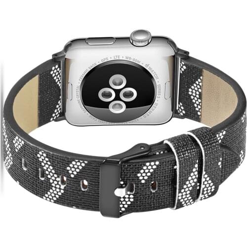 Genuine Leather for Apple Watch Slim Leopard Bands 38 40mm 42 44mm for iWatch SE Womens Strap Classic Wristband Series 6 5 4 3 2