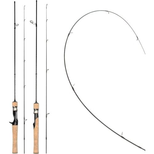 Spinpoler 5' 5.5' 6' 7' Ultra-Light Weight Spinning/Casting Fishing Rod 2-5lb 0.5-8g Casting Weight Great for Cold Water Fishing