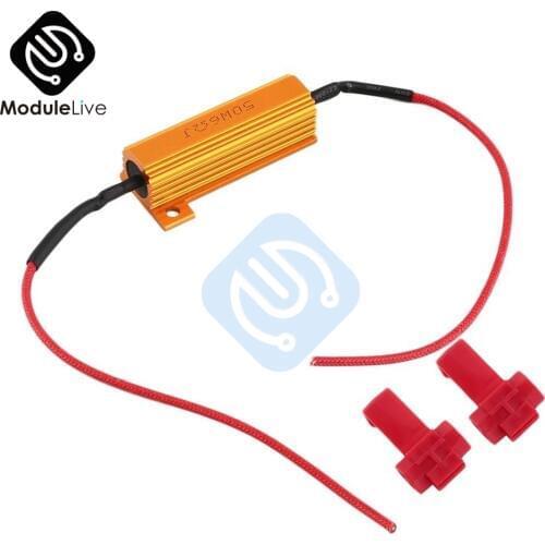 LED DRL Fog Turn Singal Load Resistor 5W-50W 6 ohm Two Cancellers For 12V Cars