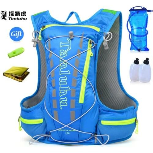 TANLUHU 15L cycling running backpack male female ultra light breathable cycling cross country marathon water bag backpack 450g