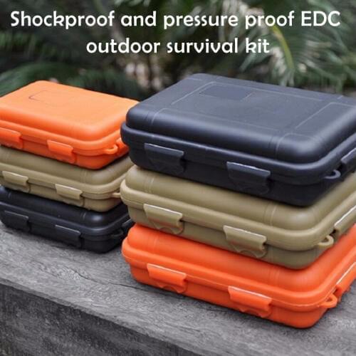 Protection Waterproof Boxes For Storage Travel Sealed Container Portable Matches Case Holder Tool Box Outdoor Shockproof Box