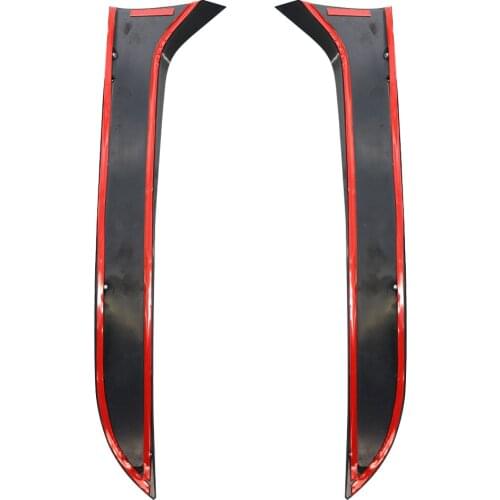 1 Pair Carbon Grain Car Tail Deflector Rear Side Spoiler Window Visor Rain Guard Replacement for Tiguan MK1 2007-2016