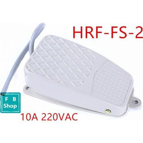 1PCSHRF-FS-2 10A 220V light gray Metal Foot switch SPDT momentary antislip pedal switch Electric power switch treadle controller
