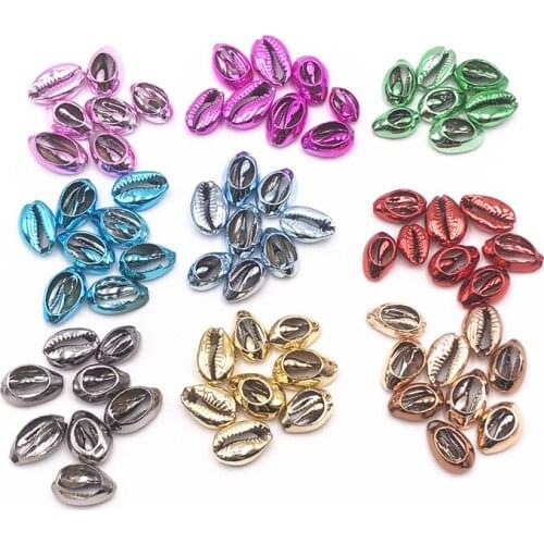 10Pcs/Bag 18-20mm Color Natural Shell Craft Necklace Shell Jewelry Bracelet Home Decoration DIY Nautical Decoration Accessories