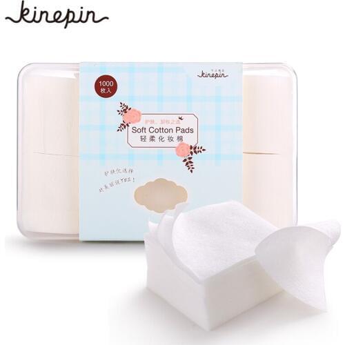 1000Pcs Cosmetic Makeup Facial Cotton Pads High Quality Face Cleansing Soft Cotton Pad Face Beauty Remover Tool With Storage Box