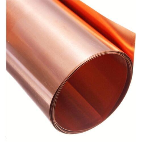 200 x 1000mm 99.9% Pure Copper Cu Metal Sheet Foil Plate 0.05/0.08/0.1/0.2/0.3/0.4/0.5/0.6/0.8/1mm Thickness
