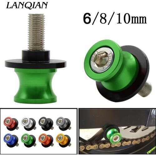 Motorcycle Accessories CNC Aluminum Swingarm Spools slider stand screws For Kawasaki Ninja ZX10R ZX11 ZX1400 ZX636R ZX6RR