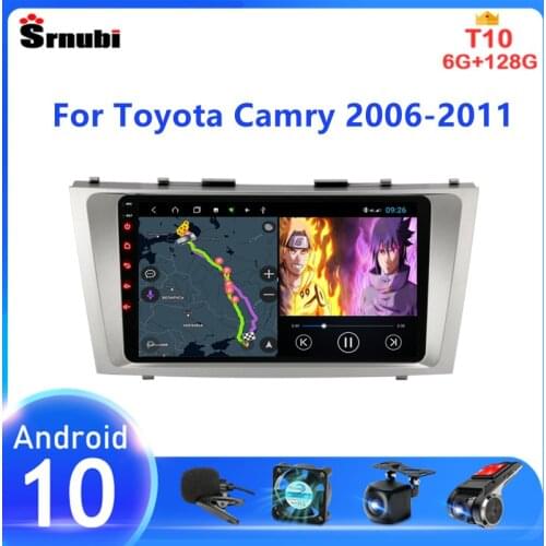 Android 10 Car Radio Multimedia Video Player For Toyota Camry 6 XV 40 50 2006 - 2011 4G WIFI GPS Navigation 2 Din RDS stereo DVD