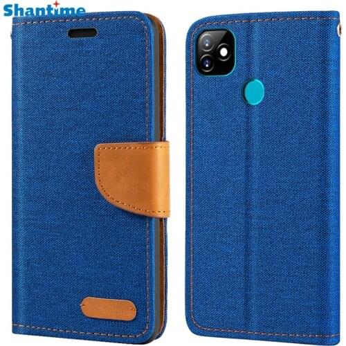 Oxford Leather Wallet Case For ITEL Vision 1 With Soft TPU Back Cover Magnet Flip Case For ITEL Vision 1