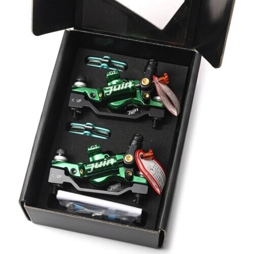 Juin Tech GT-P Line Pull Hydraulic Disc Brake caliper Road CX Gravel 160mm dual side actuation brake cyclocross bike Green