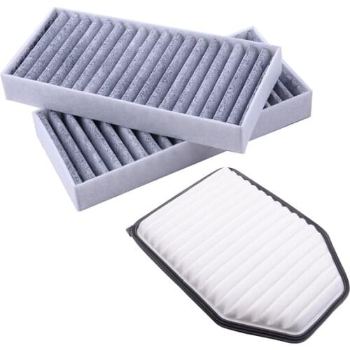 1 Set Car Engine & Cabin Air Filters Combo Set Fit For Jeep Wrangler 3.6L 3.8L V6 53034018AD 68257791AA 53034018AE 55111302AA