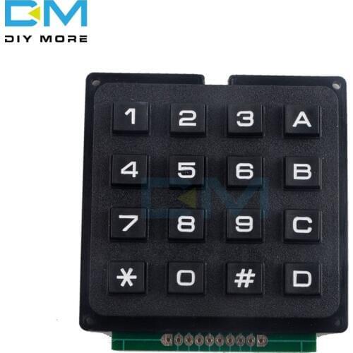4x4 Matrix Keyboard Keypad Control Board Module Use Key PIC AVR Stamp Sml 4 * 4 Plastic Keys Switch for Arduino Controller