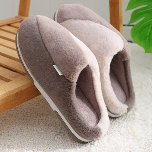 Shoes men slippers 2021 winter warm male shoe comfortable soft man shoes plus size indoor home slipper anti-skid dropshipping