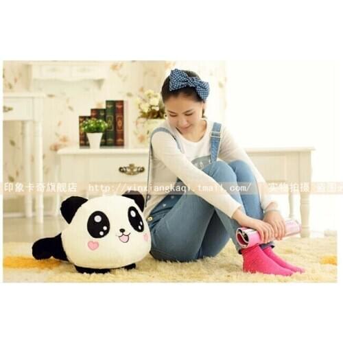 Stuffed animal 55cm lying panda lovely doll plush toy gift w2125