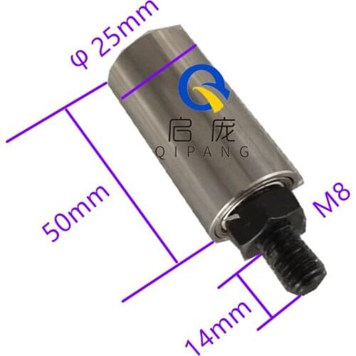 Guide roller guide wire SUS201 diameter 25mm,length 50,M8/M10 tube guides for winding machine equipment