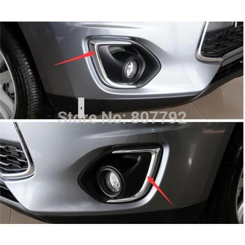 For Mitsubishi ASX front fog lamps lights cover for Mitsubishi RAR 2013 -2016