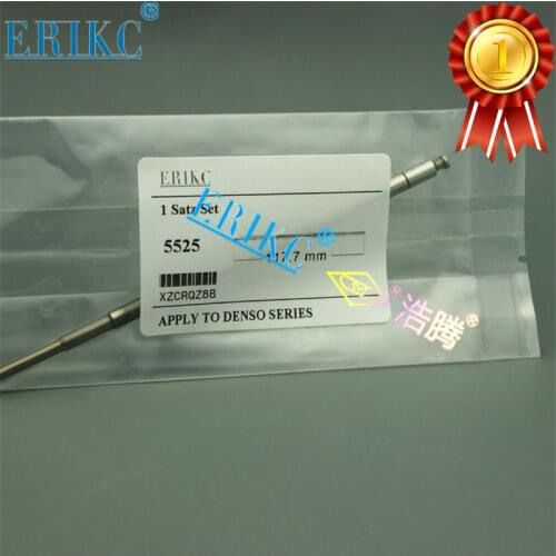 ERIKC Slivery Injector Valve Piston 5525 and Common Rail Fuel Injection Stem Length 117.7mm for 095000-7780 095000-7781