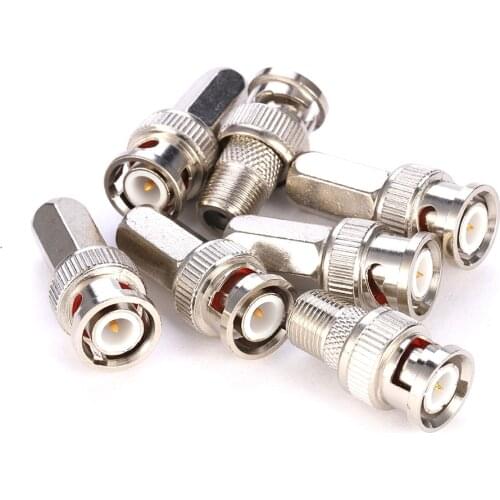 BNC Male Twist-on RG59 Connector for CCTV Coax Coaxial Security Cameras