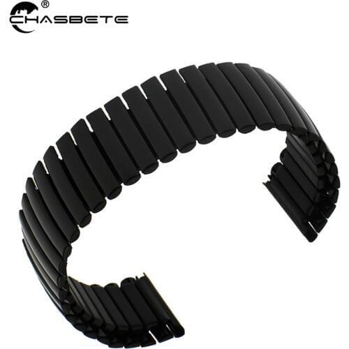 Stainless Steel Watch Band for Pebble Time Round 20mm / Bradley Timepiece Elastic Strap Loop Wrist Expansion Belt Bracelet