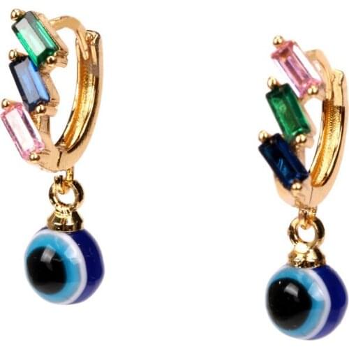 Evil Devils Eye Earrings Womens Studs Tragus Piercing Gold Jewelry Earing Set Pack Oorbellen Aretes Brincos Bijoux Femme