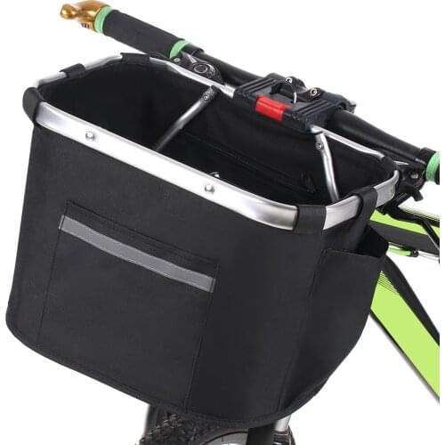 Bicycle Handlebar Basket Pannier Cycling Pet Bag for Dog Bike Riding Pouch Cycle Biking Front Baggage Bag 10KG Load Capacity
